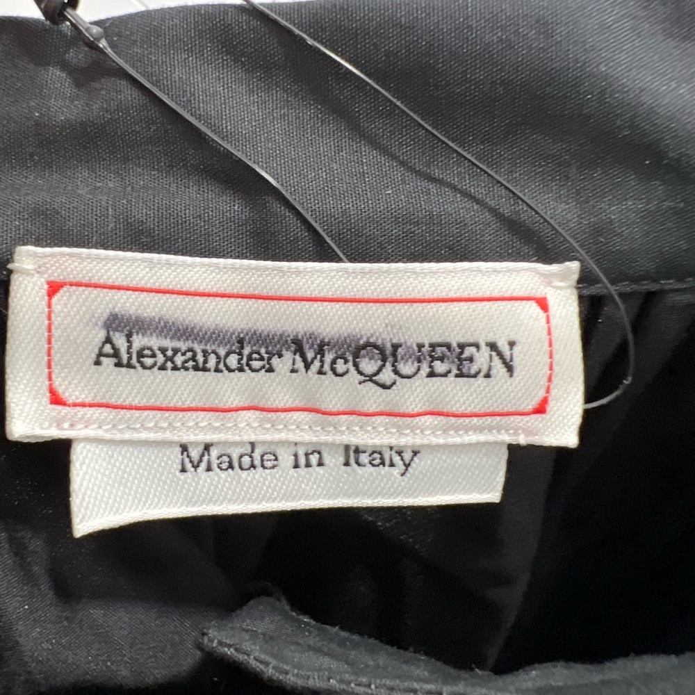 Alexander McQueen Elbow Puffy-Sleeve Trapeze Dress - Picture 9 of 12